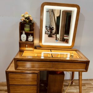 Bàn Trang Điểm Gỗ Hương Xám Btd G26
