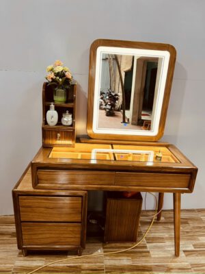 Bàn Trang Điểm Gỗ Hương Xám Btd G26