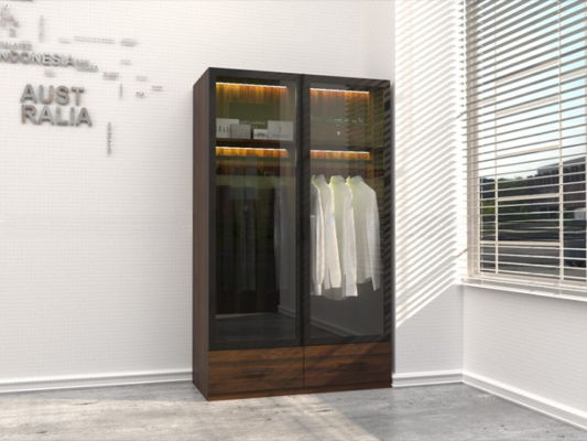 Tủ Quần áo 1m2 Cánh Kính Fhtack102 3 Cleanup